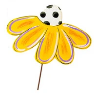Whimsy Corn Flowers Metal Stake - Choose Color - Image 5